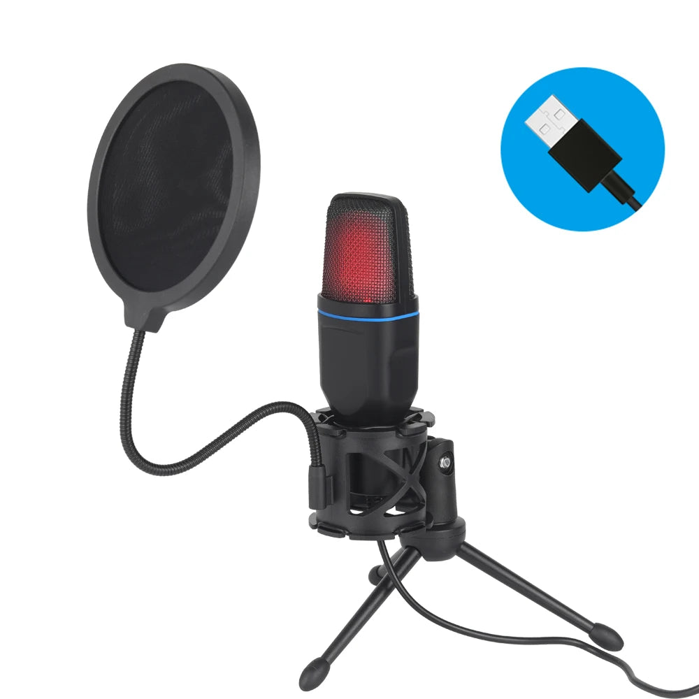 USB Microphone RGB Microfone