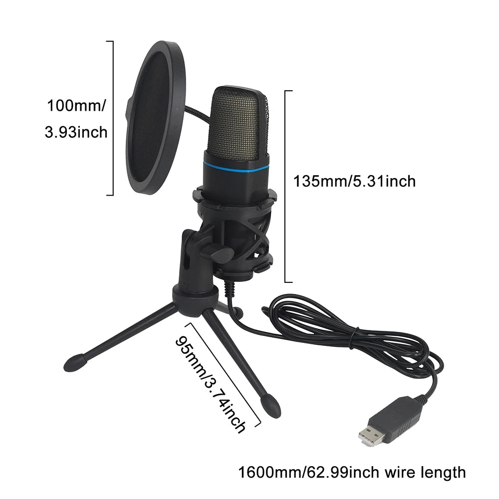 USB Microphone RGB Microfone